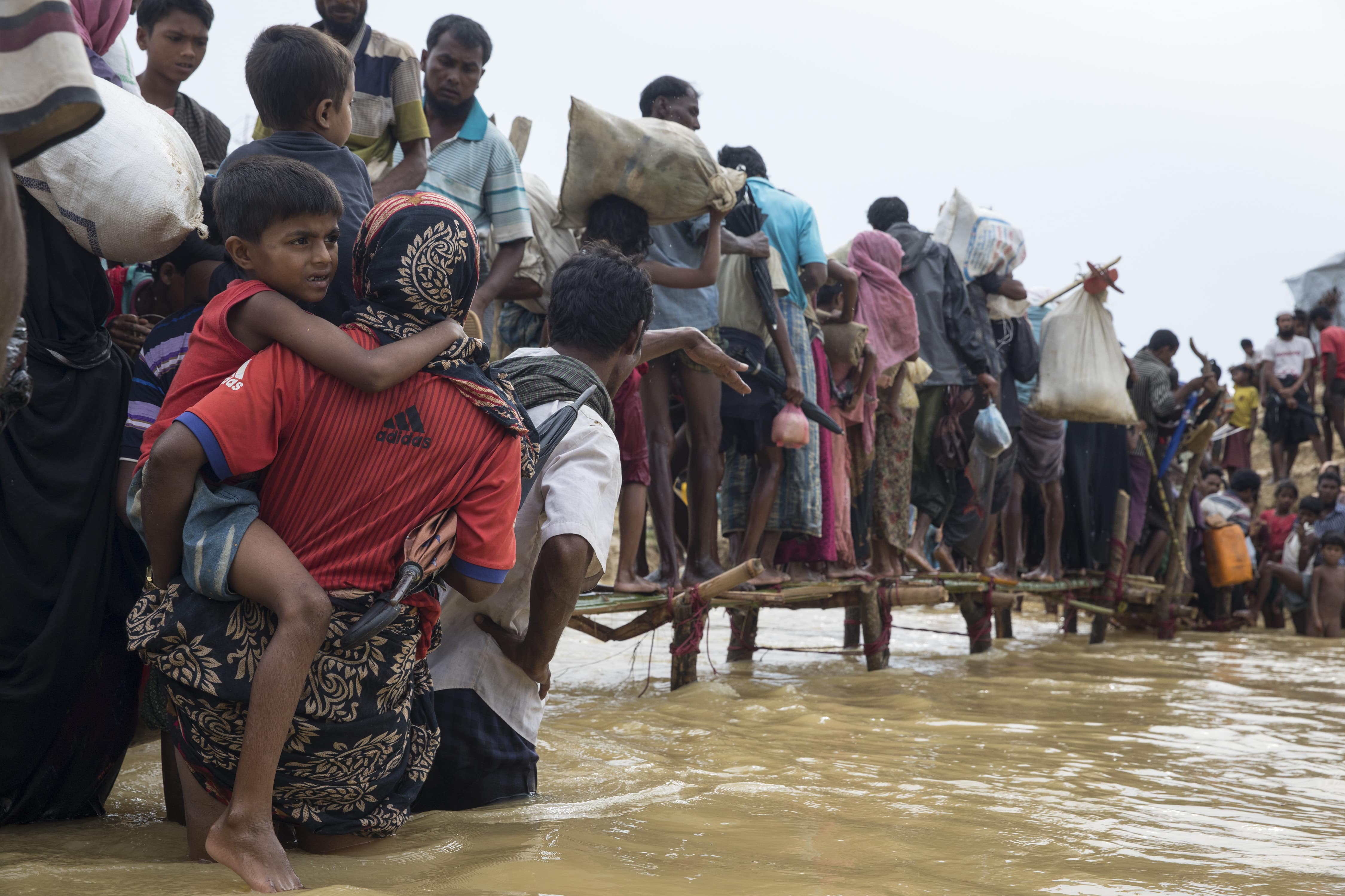 Bangladesh_Fleeing-Violence-In-Myanmar-Rohingya-Families-Arrive-At-Kutupalong-Min