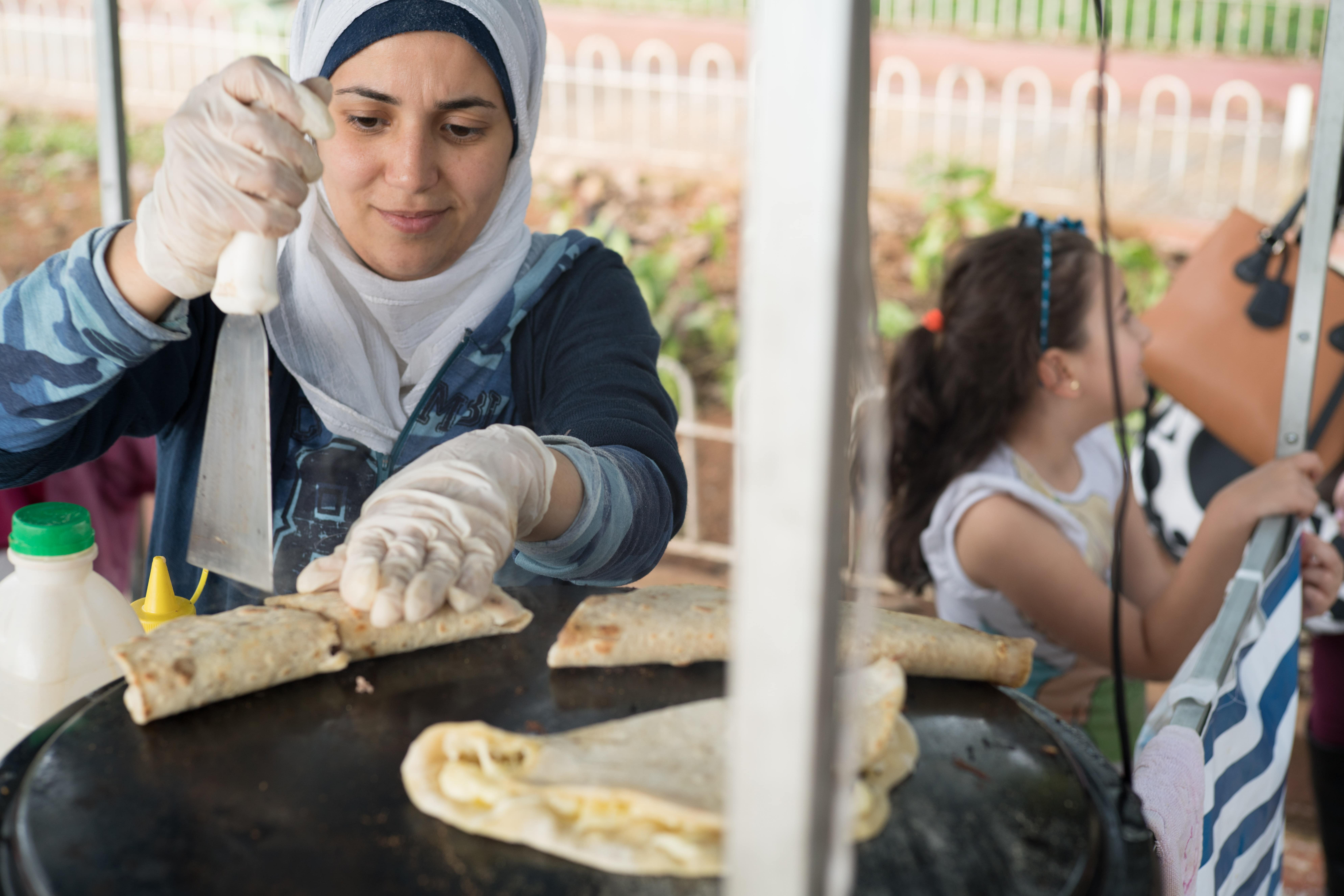 Brazil_Syrian refugee Salsabil cooks typical Arabic dishes in Brazil.