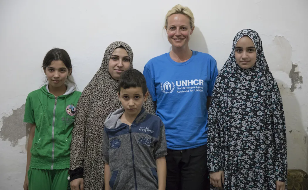 Jordan Australia For Unhcr Special Representative Marta Dusseldorp Visits Noor And Her Three Children In Amman