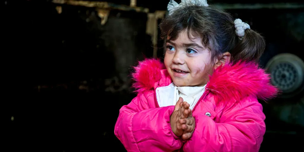 Jordan. Enduring winter in the refugee camps.