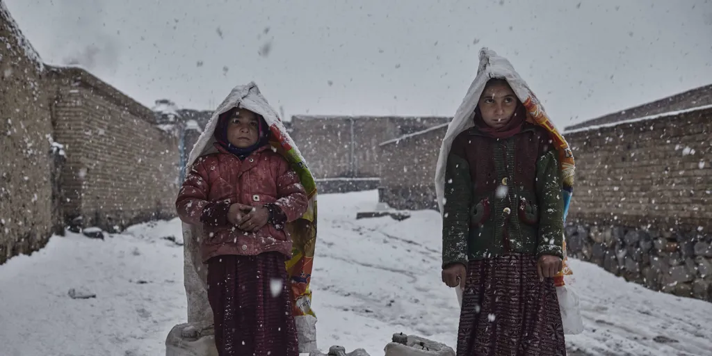 Afghanistan. IDP Family In Kabul