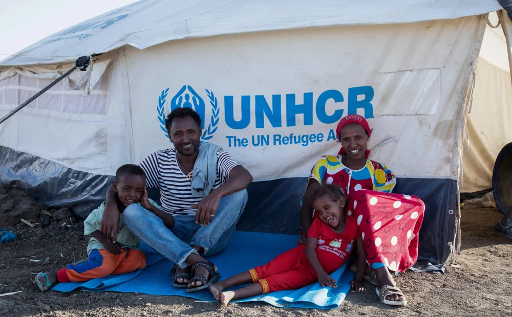 One UNHCR family tent shelter