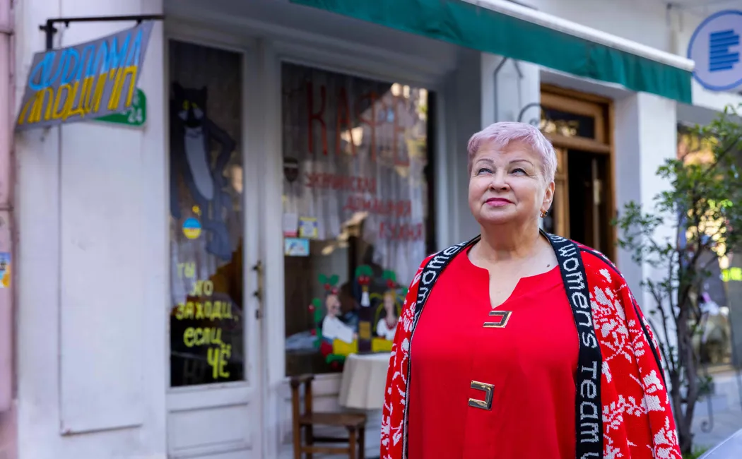 Georgia. Microcredit empowers Ukrainian refugee to expand her business