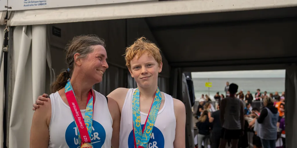Australia. City2surf 2023 Angela and Sam